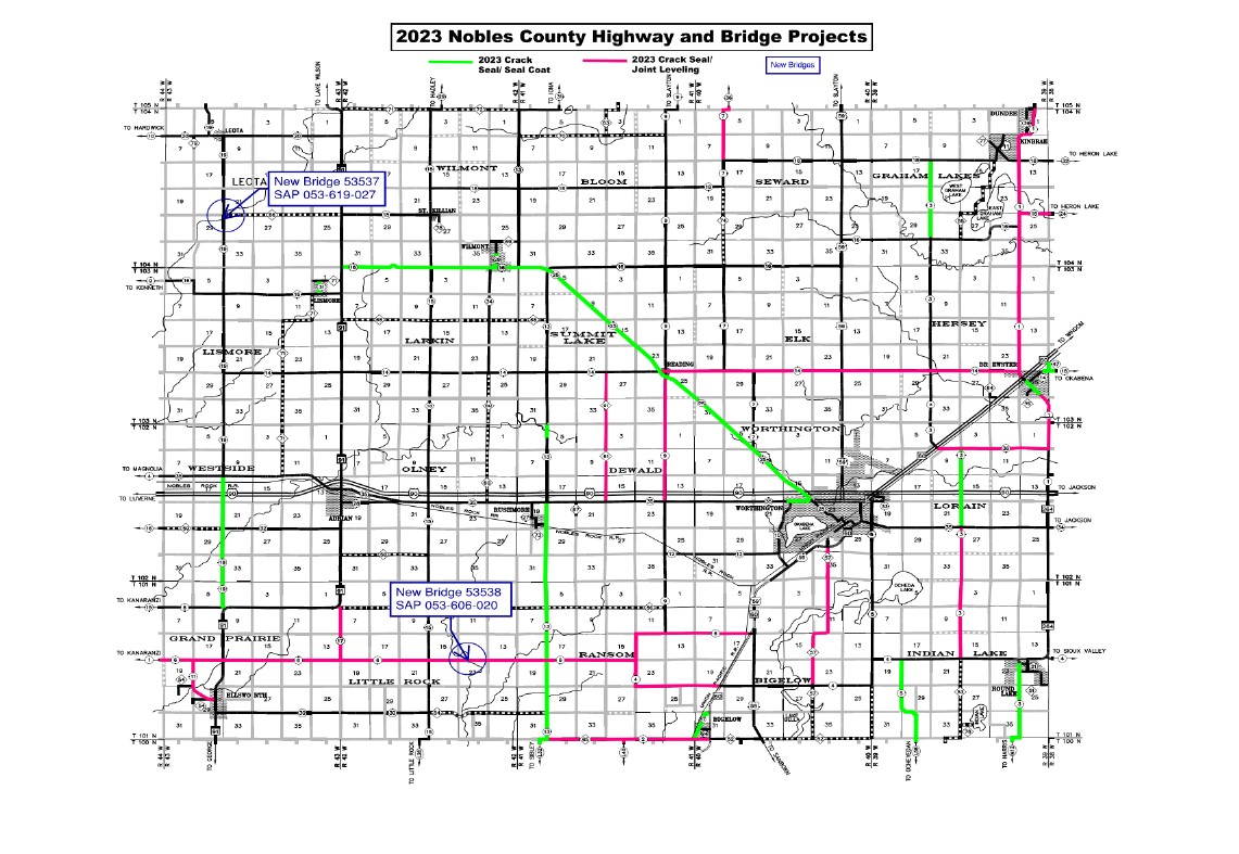 Nobles County to replace 2 bridges, seal coat 50 miles of roadway - Vimarsana News