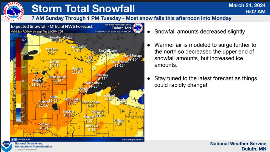 12 inches of snow possible in storm we've heard about all week - Vimarsana News