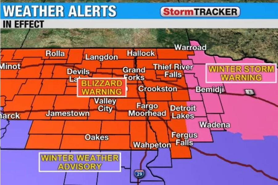 Travel advisories issued throughout Grand Forks region as Blizzard Emily settles in - Vimarsana News