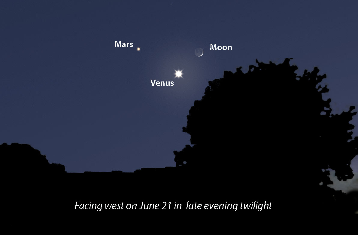 Astro Bob: Celebrate summer's first night with a Venus-moon-firefly hunt - Vimarsana News