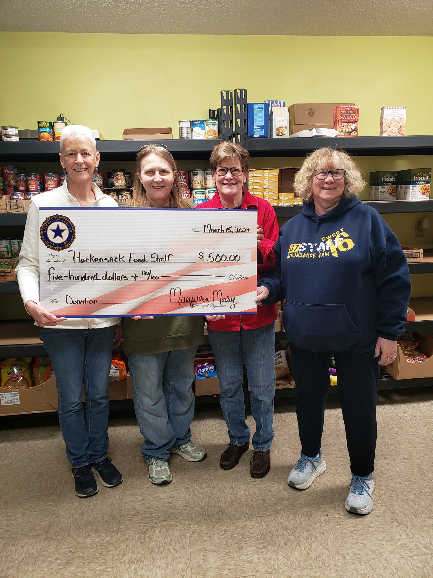 Hackensack Food Shelf receives $500 donation - Vimarsana News