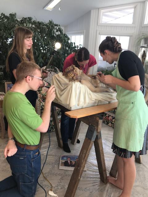 Vandalized statue at St. Mary's Cathedral restored by member's grandchildren - Vimarsana News