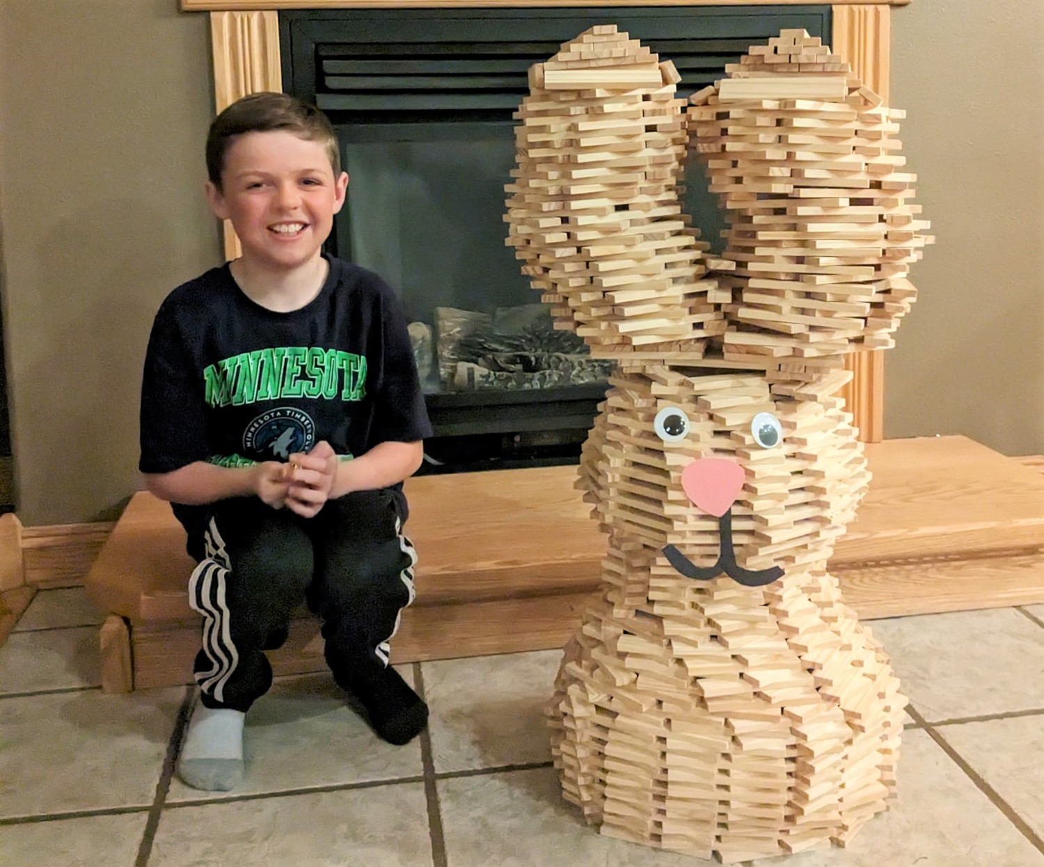9-year-old Becker County boy builds Easter bunny out of maple planks - Vimarsana News