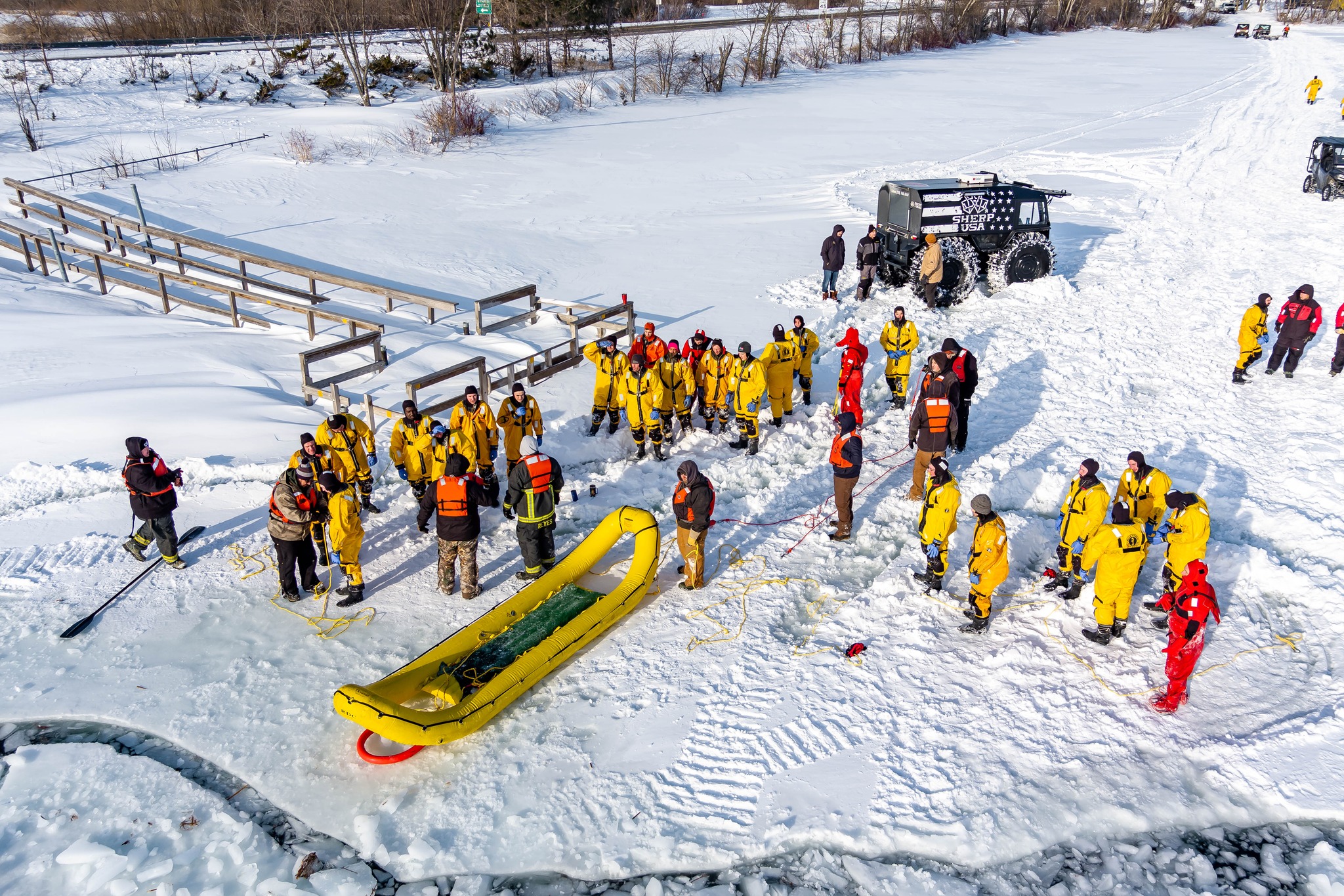 20th Annual Ice Rescue Training Course held on Cass Lake - Vimarsana News