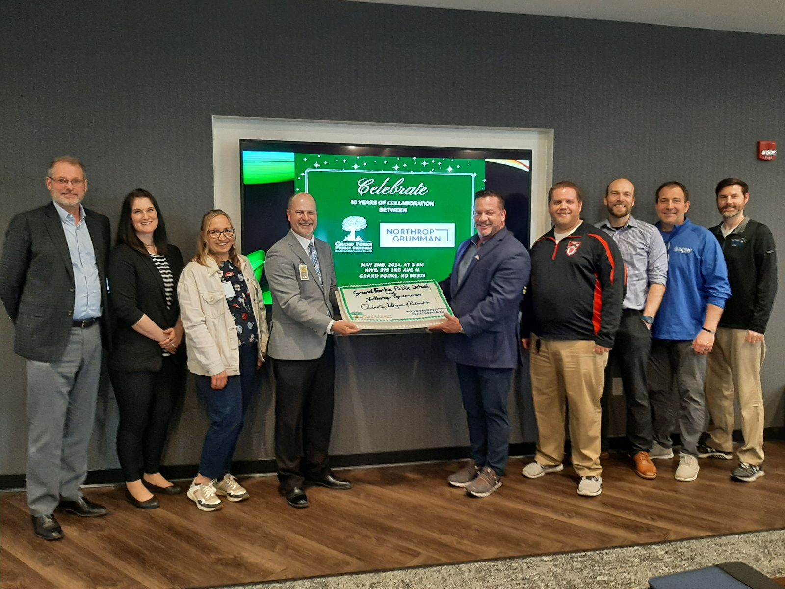 Grand Forks school district and Northrop Grumman celebrate their partnership's 10-year milestone - Grand Forks Herald | Grand Forks, East Grand Forks news, weather & sports - Vimarsana News