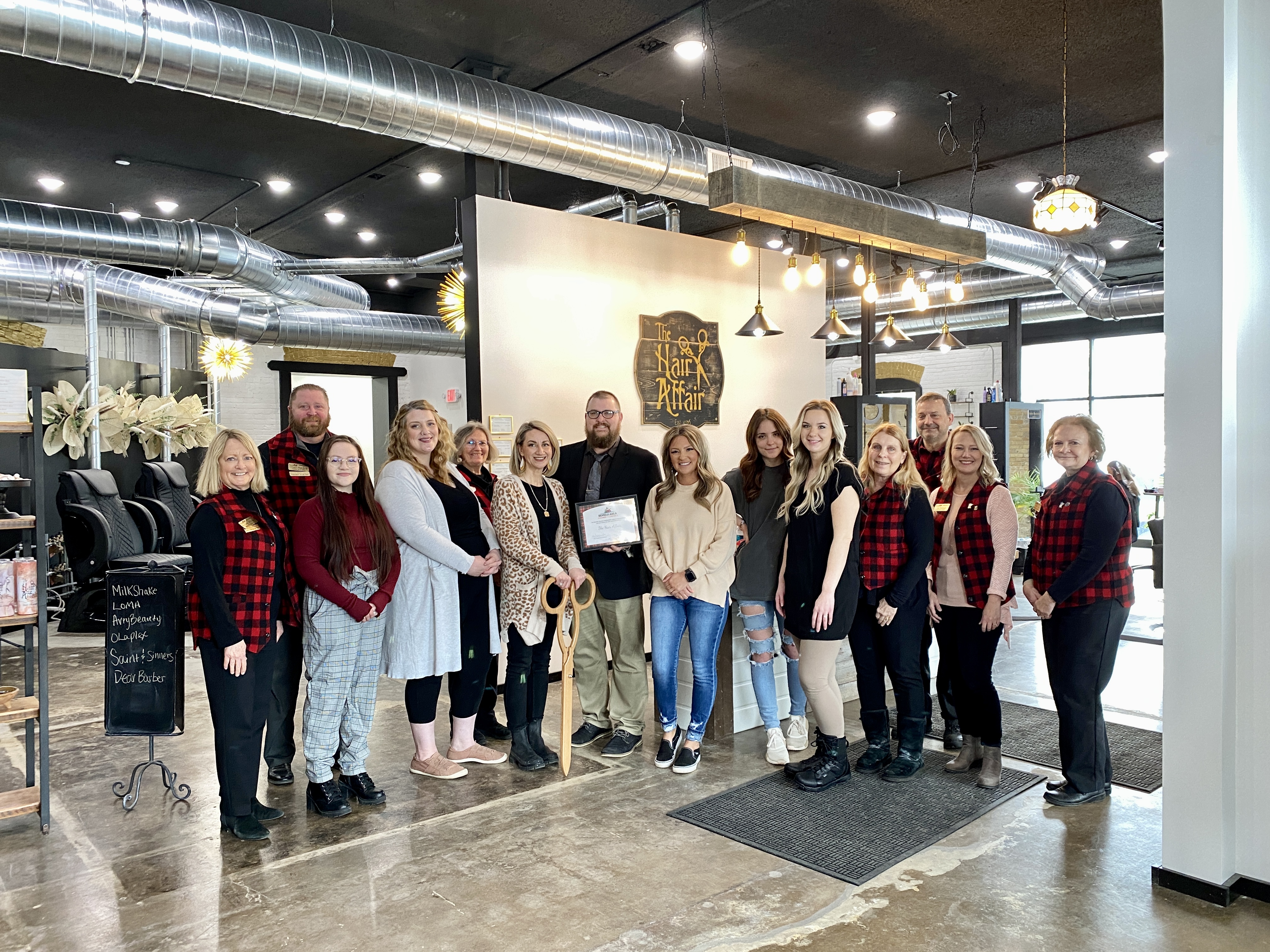 Bemidji Chamber Ambassadors congratulate The Hair Affair on new location - Vimarsana News