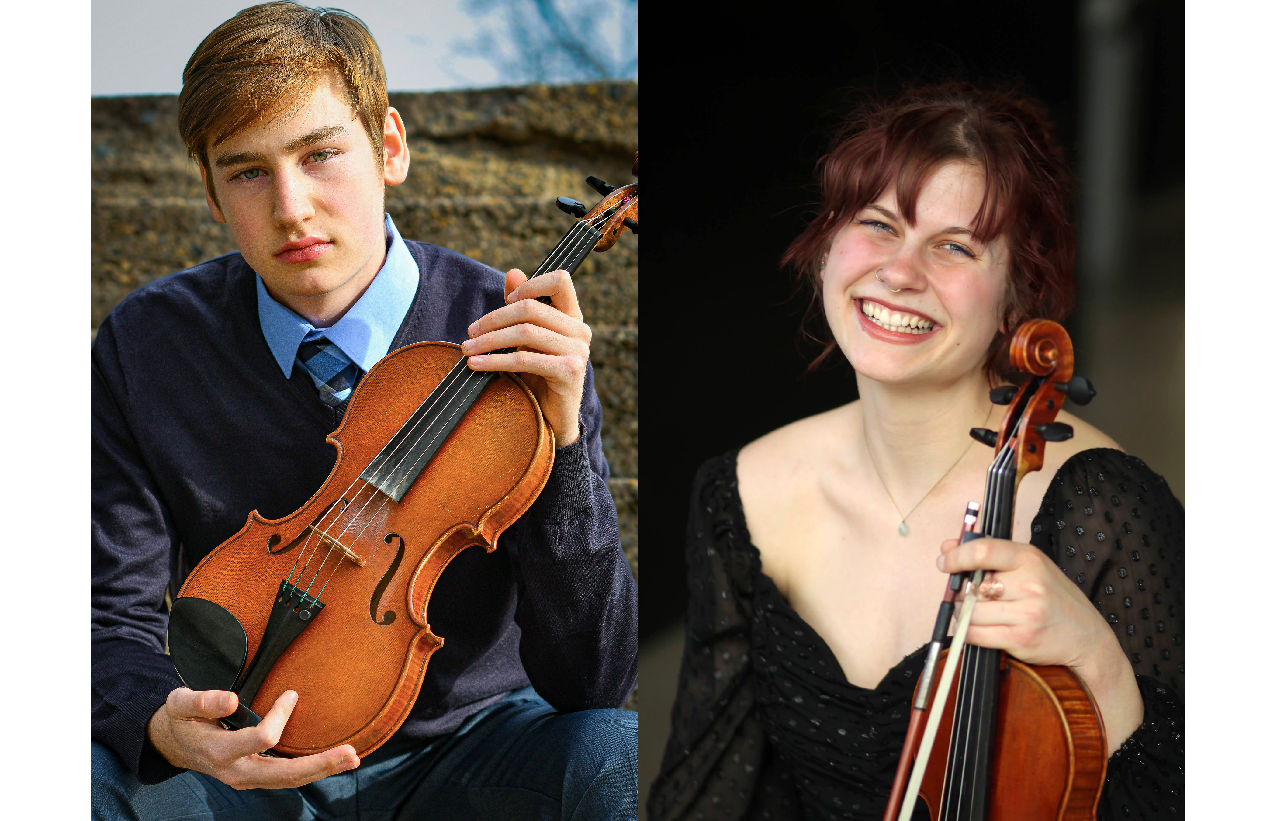 Violinists Sadie Hamrin and Timothy Pinkerton chosen for national orchestras - Vimarsana News