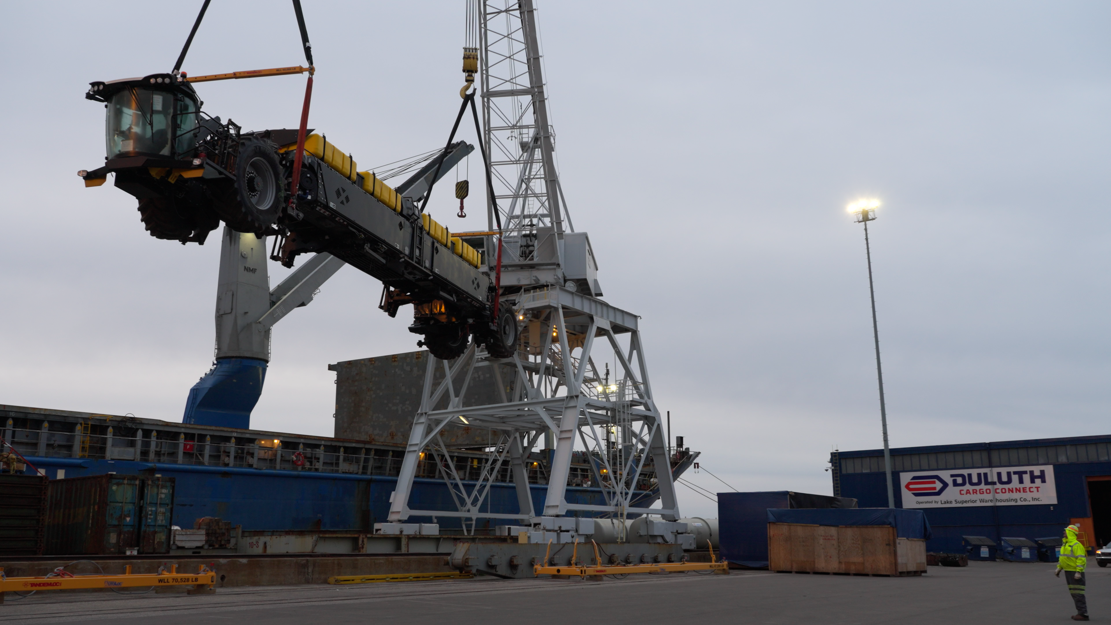 First cargoes on the Duluth-Antwerp liner include futuristic tractor, Amsoil products - Vimarsana News