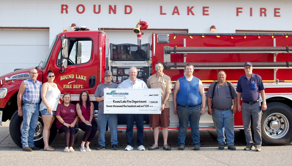 Federated Rural Electric donates, secures matching funds totaling $30,000 for 4 local fire departments - Vimarsana News