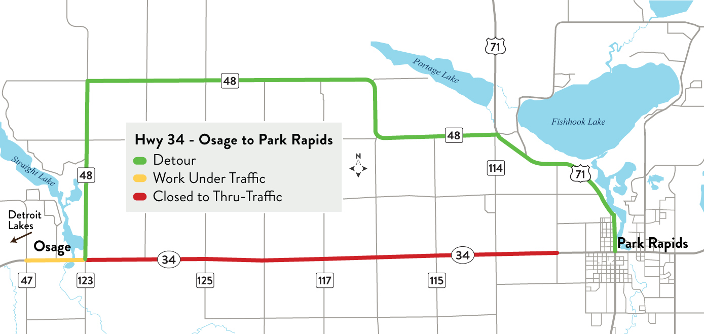 Osage to Park Rapids detour begins May 13 - Vimarsana News