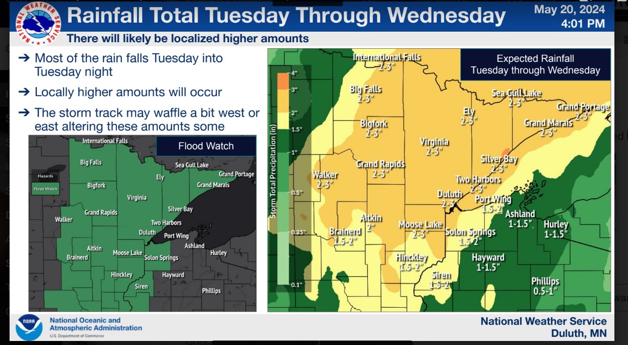 Flood watch in effect May 21-22 for area counties - Vimarsana News