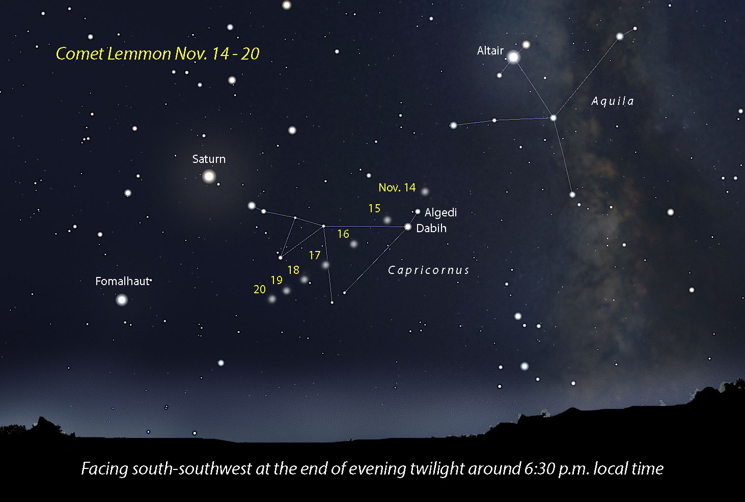 Astro Bob: Comet Lemmon last chance; space station lights up evening sky - Vimarsana News