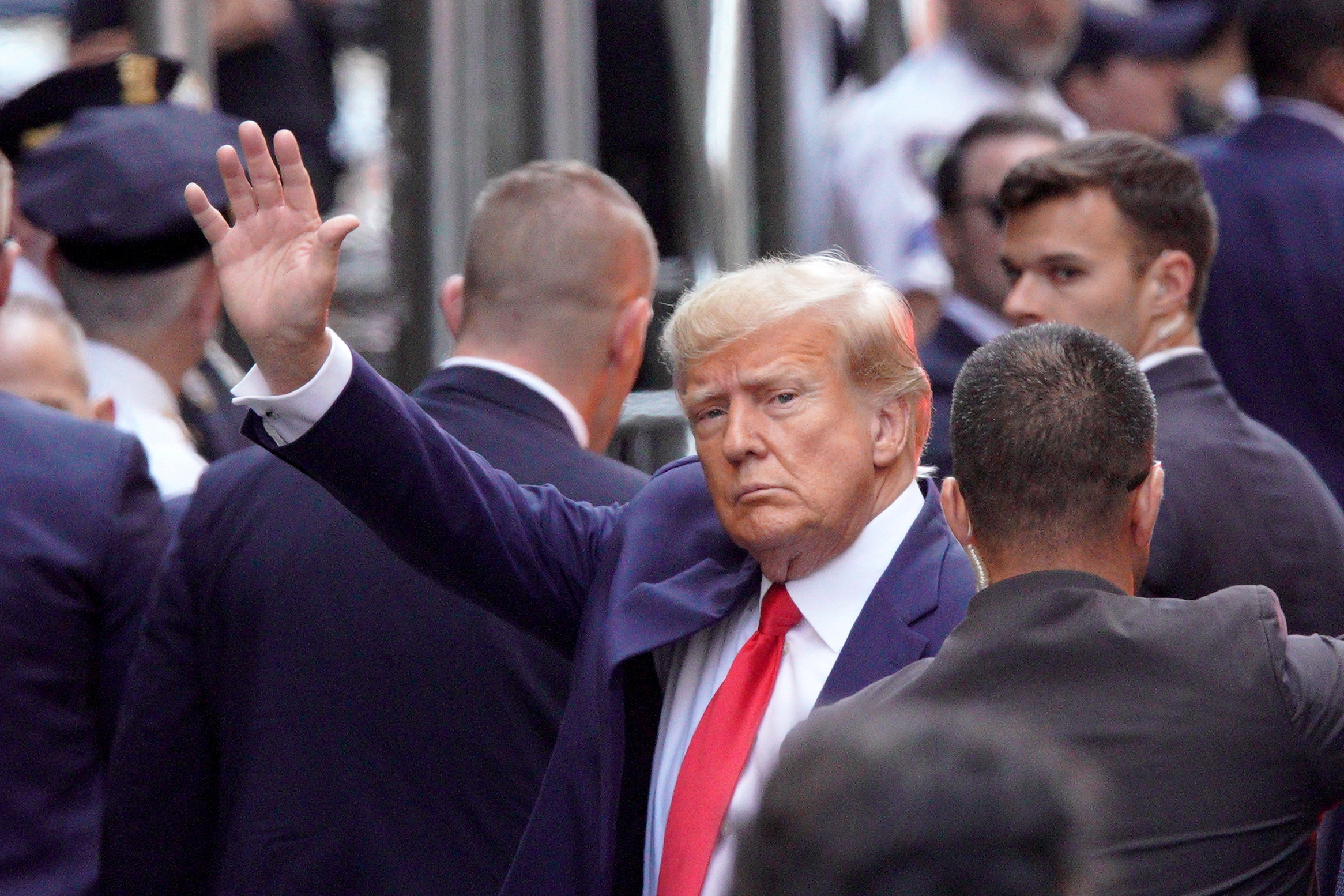 Trump arrives at New York courthouse to face criminal charges - Vimarsana News
