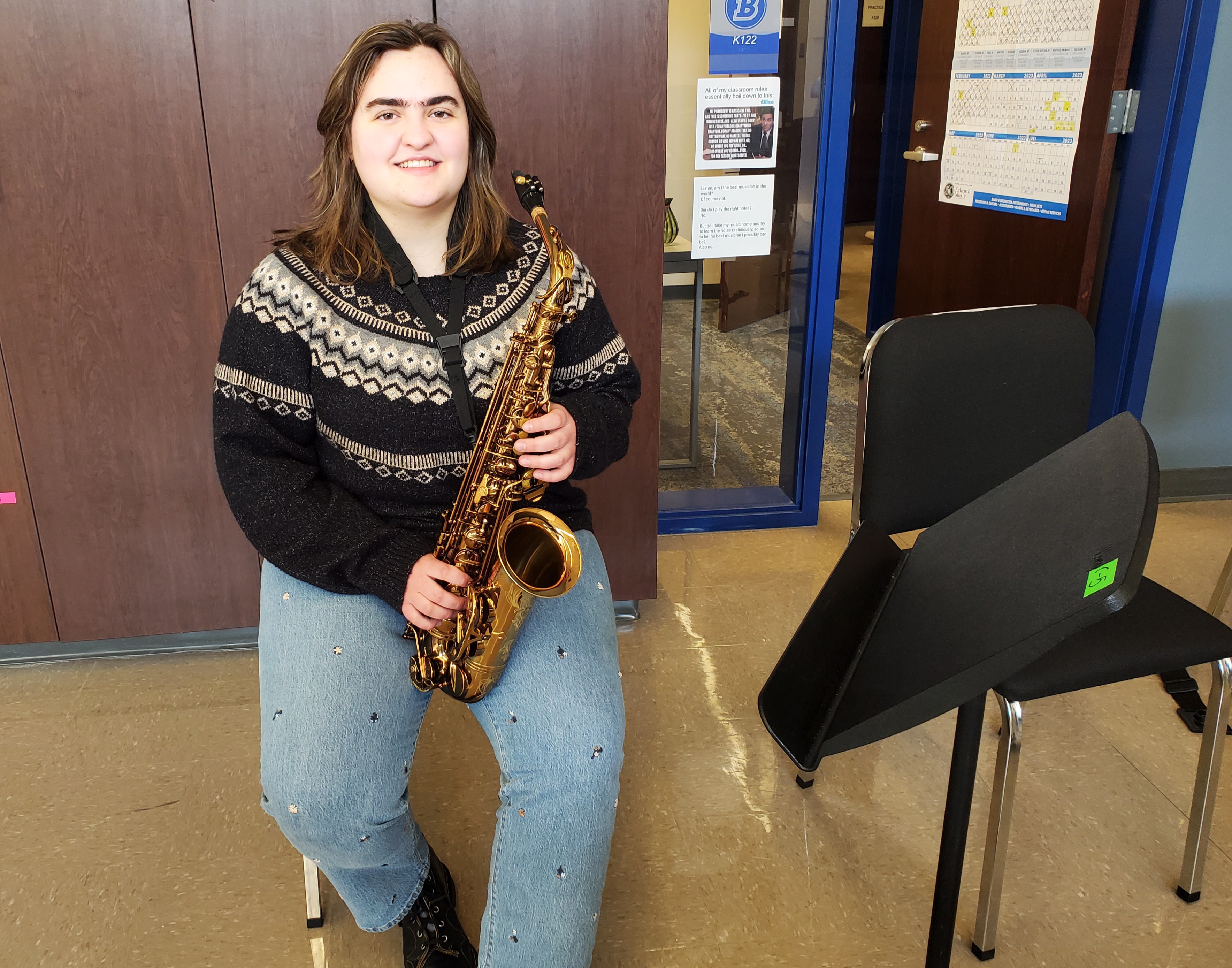 Fine Arts Student of the Week: 'Pink Panther' theme inspired senior saxophonist - Brainerd Dispatch | News, weather, sports from Brainerd and Baxter - Vimarsana News